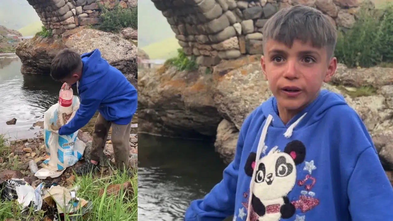 Taşköprü Yaylası’nda yaşayan küçük Mete’nin çöp isyanı sosyal medyada viral oldu #haberi, #haberleri, #Gümüşhane #haber
