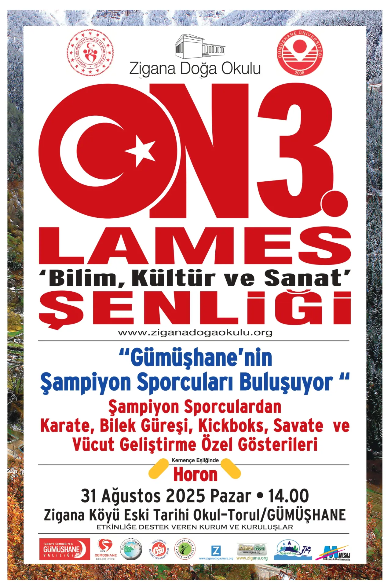 13. Lames Şenliği 31 Ağustos’ta #haberi, #haberleri, #Gümüşhane #haber
