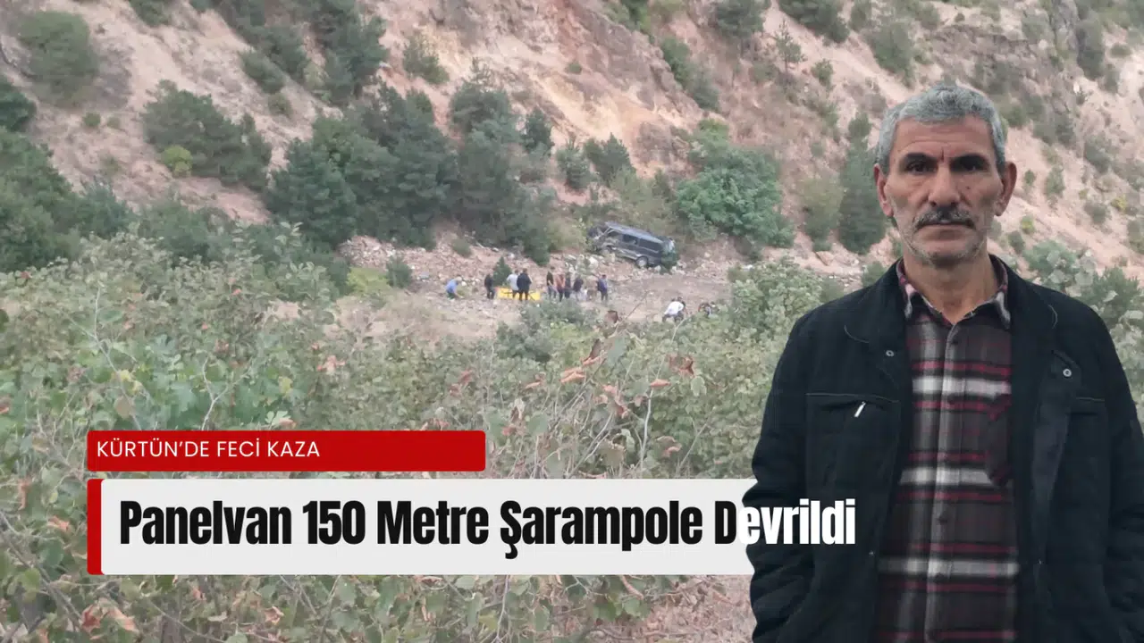 Gümüşhane’de panelvan şarampole yuvarlandı: 1 ölü