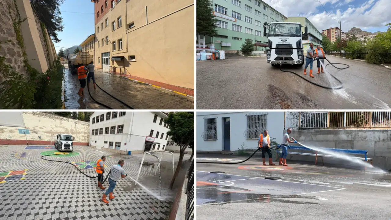 Belediye’den okullarda temizlik seferberliği #haberi, #haberleri, #Gümüşhane #haber