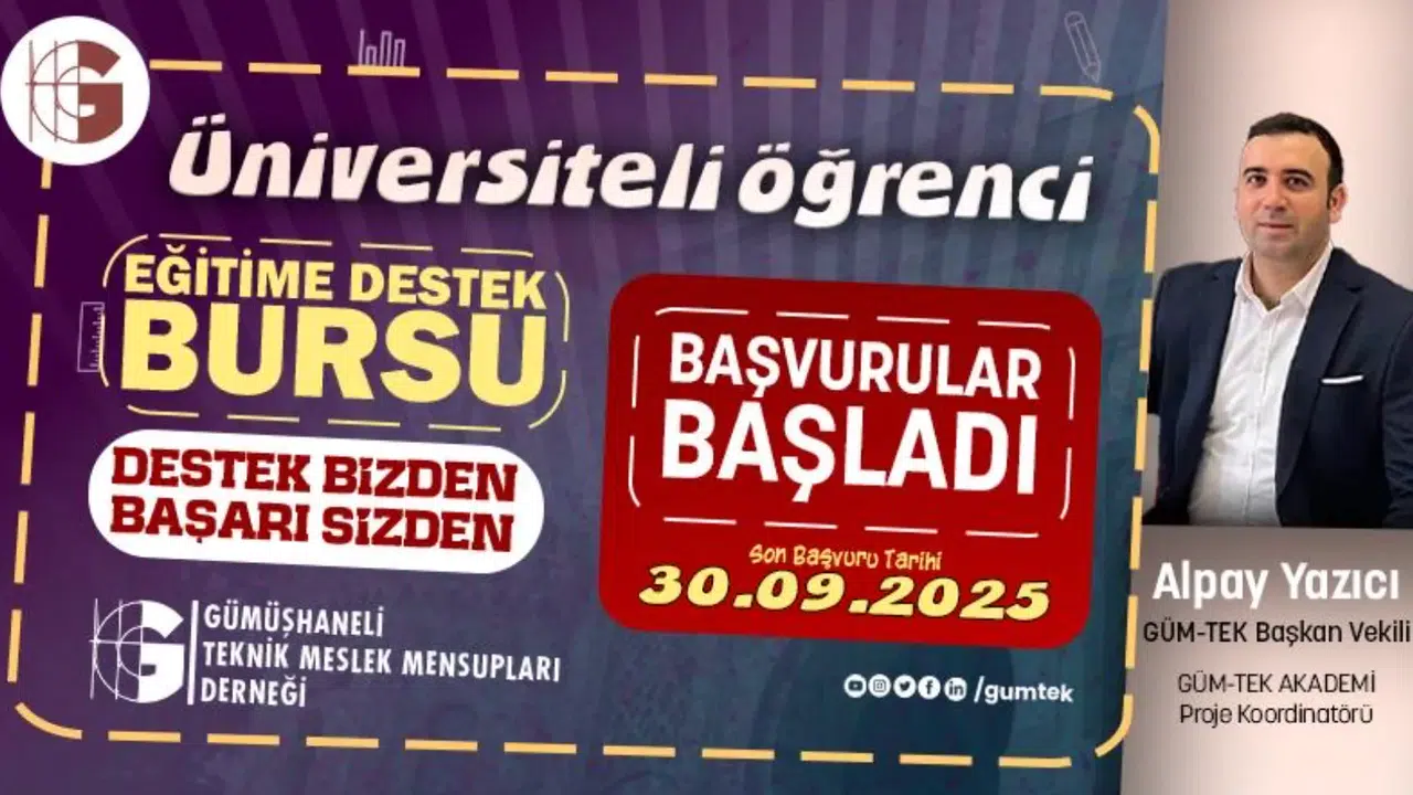 GÜM-TEK burs başvuruları başladı #haberi, #haberleri, #Gümüşhane #haber