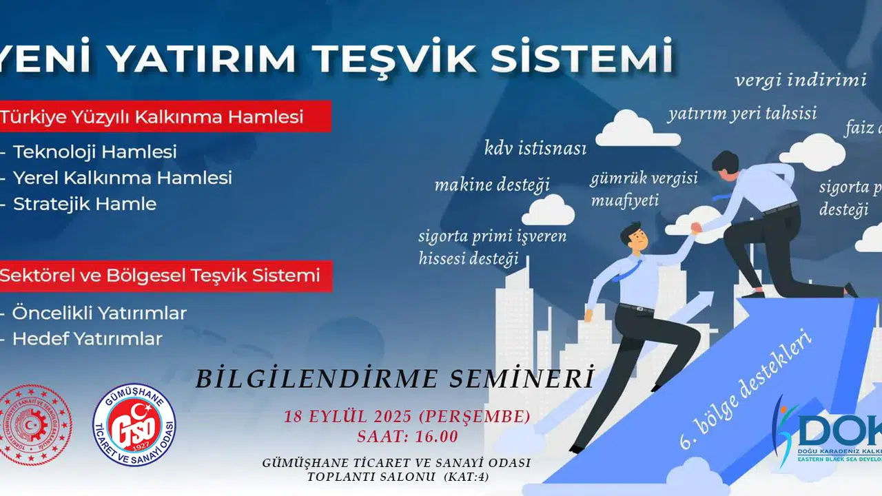 Gümüşhane’de Yeni Yatırım Teşvik Sistemi iş dünyasına tanıtılacak #haberi, #haberleri, #Gümüşhane #haber