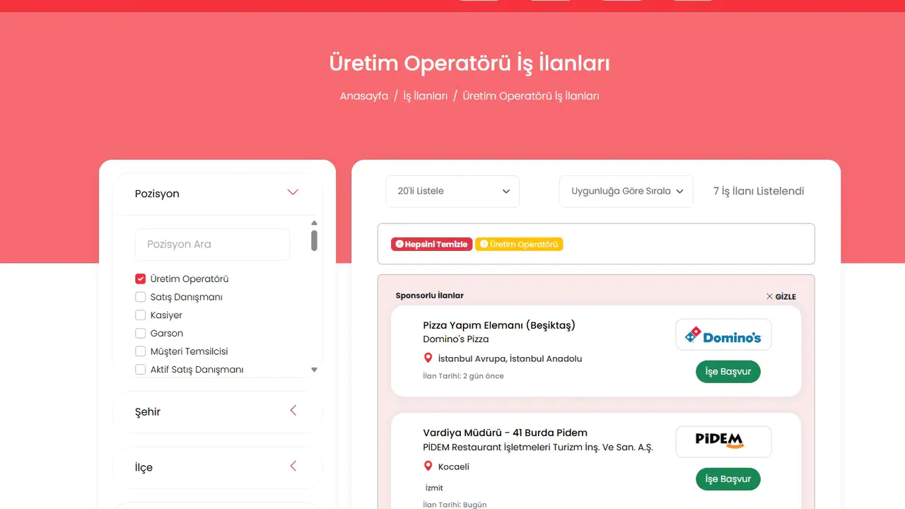 Secret CV- üretim operatörü iş ilanları #haberi, #haberleri, #Gümüşhane #haber