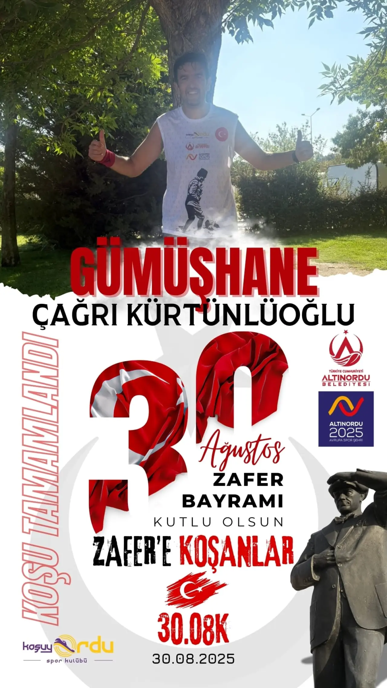 Zafer Bayramı’nın Coşkusu Koşuyla Taçlandı #haberi, #haberleri, #Gümüşhane #haber
