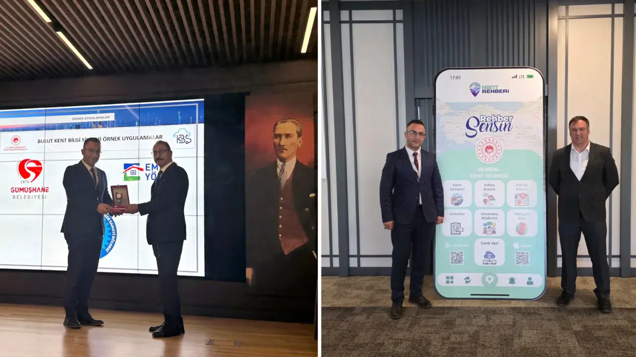 Gümüşhane Belediyesi’ne Akıllı Şehirler Projesi’nde ödül