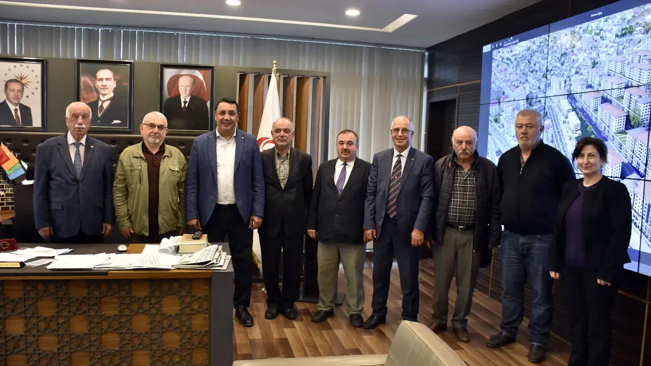 Nuri Dayı Şenliği Derneği Heyeti, Başkan Başer’e iade ziyaretinde bulundu