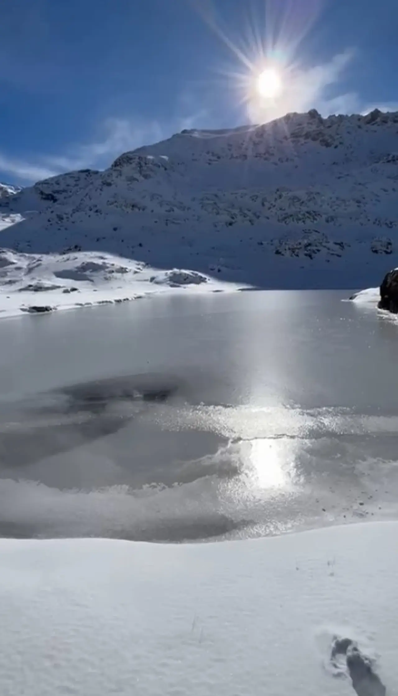 Artabel Gölleri Buz Tuttu, Ortaya Kartpostallık Görüntüler Çıktı