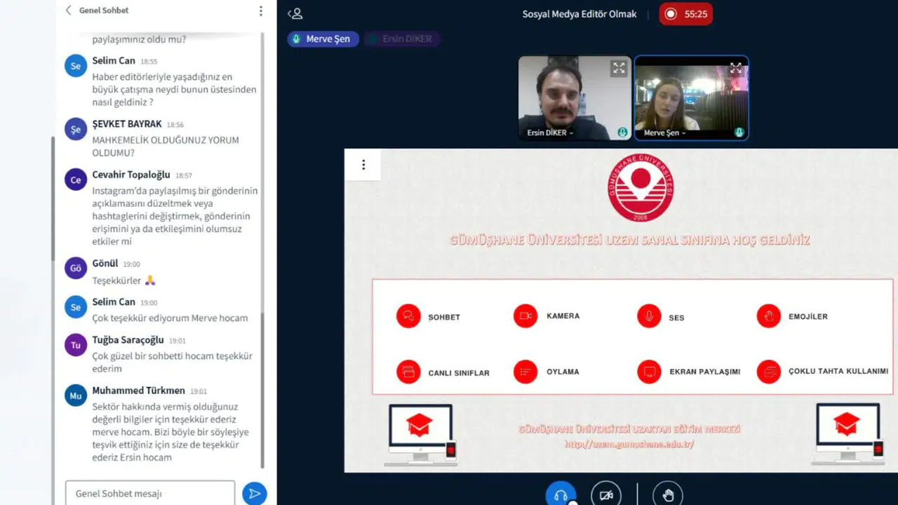 Gümüşhane Üniversitesi’nde “Sosyal Medyada Editörlük” Konulu Online Söyleşi Gerçekleşti