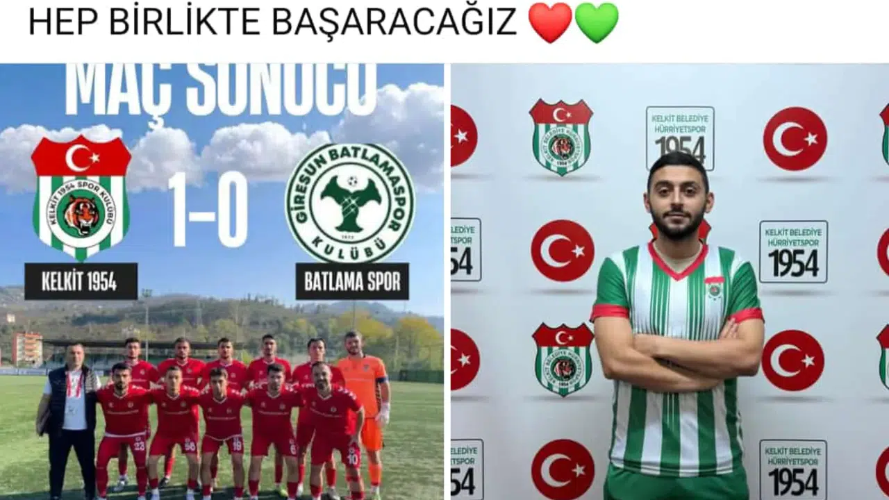 Kelkit 1954 SK, uzatma dakikalarında gelen golle ilk galibiyetini aldı