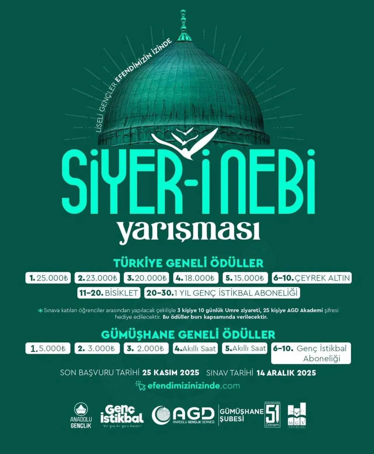 Türkiye Geneli Siyer-i Nebi Sınavı 14 Aralık’ta Yapılacak