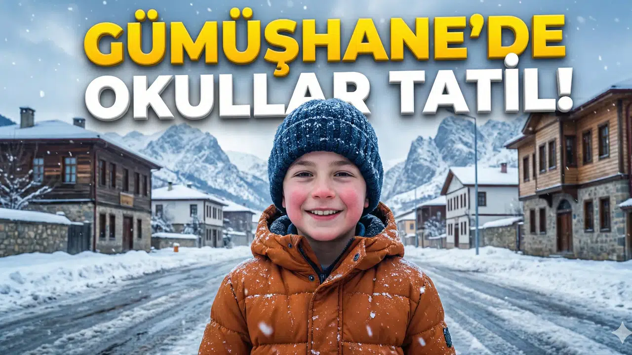 Gümüşhane’de okullar Cuma günü de tatil edildi