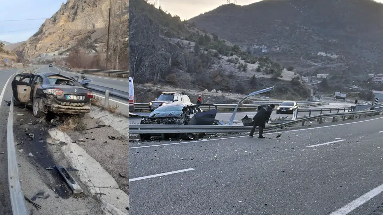 Övündü mevkiinde korkutan kaza: 4 yaralı