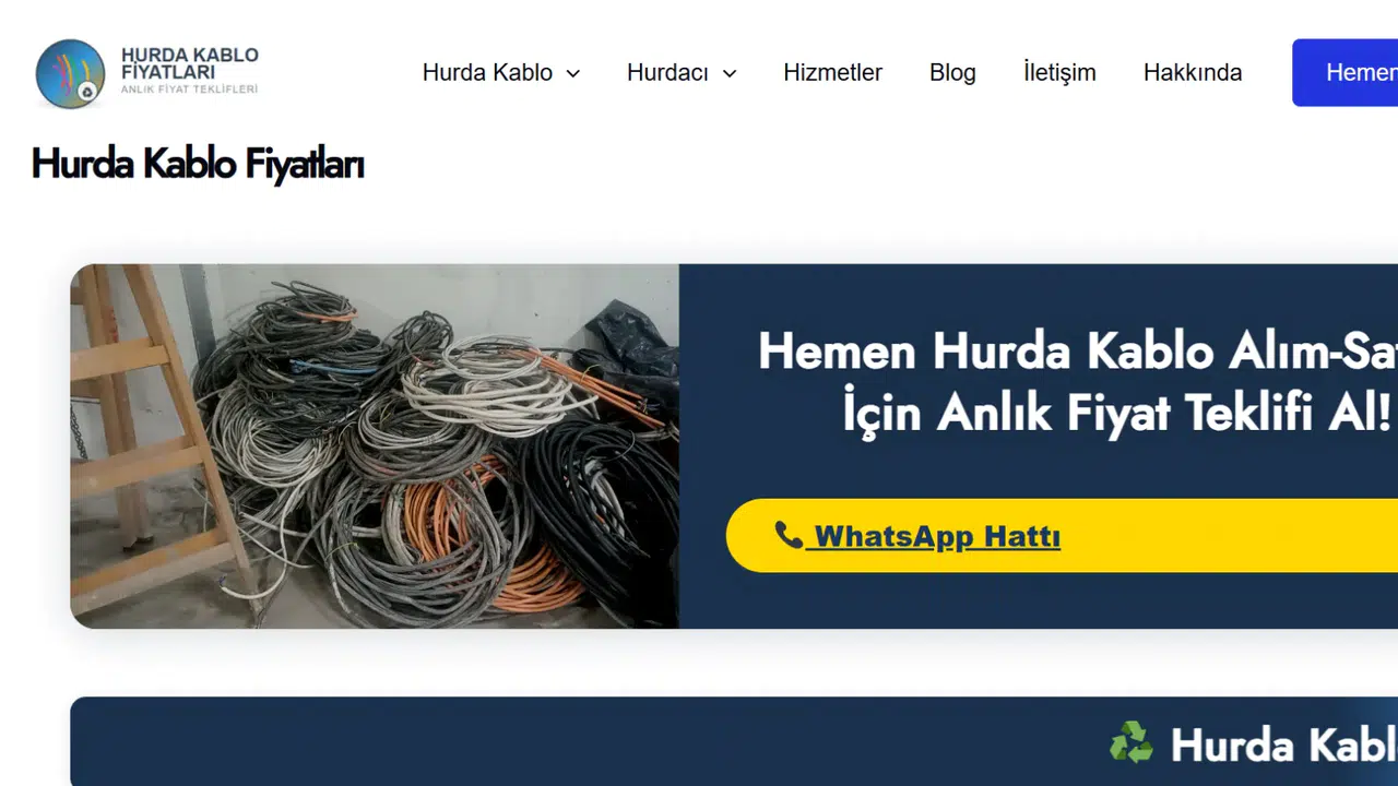 Hurda kablo fiyatları