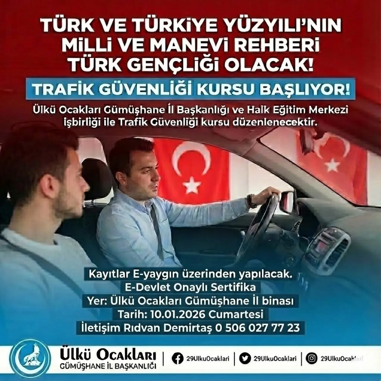 Ülkü Ocakları Trafik Güvenliği Eğitimi verecek