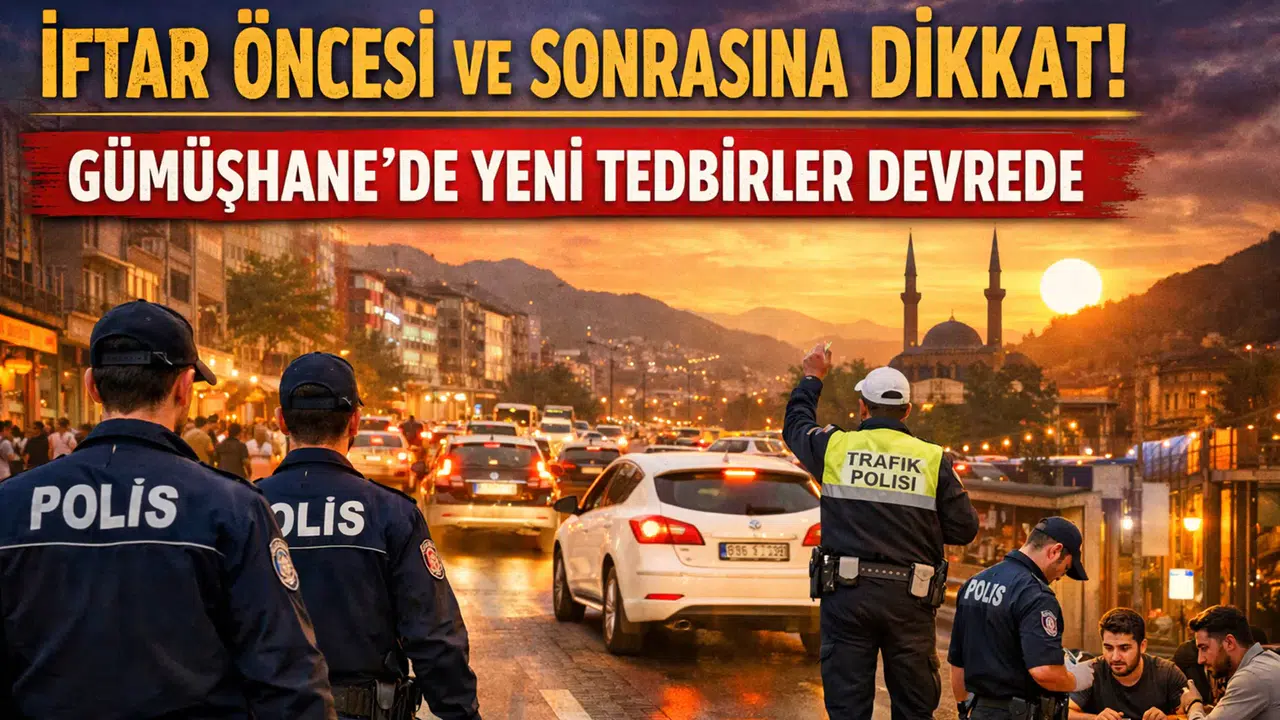 İftar öncesi ve sonrasına dikkat! Gümüşhane’de yeni tedbirler devreye giriyor