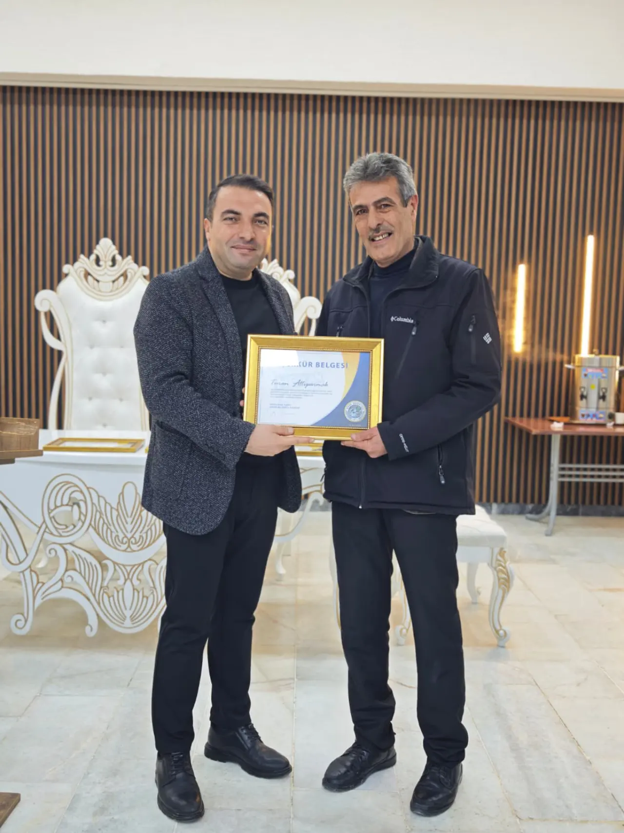 20 Yıllık Personele Teşekkür Belgesi