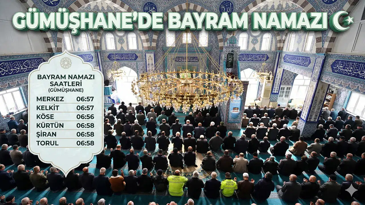 Gümüşhane’de Bayram Namazı Saat Kaçta? İşte İlçe İlçe Namaz Vakitleri!