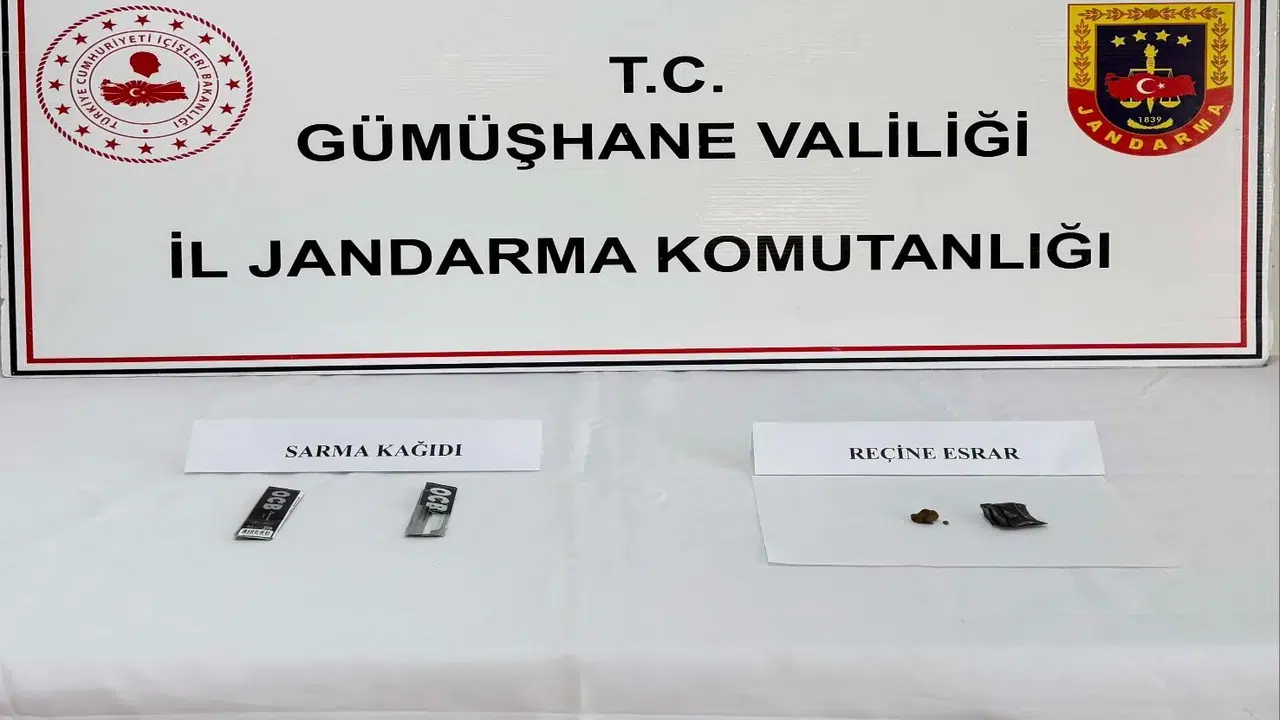 İl Jandarma Komutanlığı’ndan Şiran’da uyuşturucu operasyonu