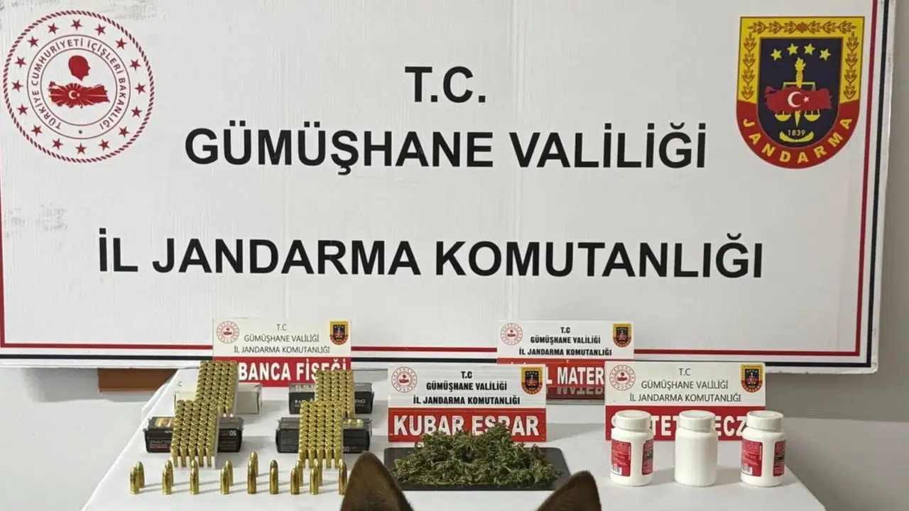 Gümüşhane’de Jandarmadan Uyuşturucu ve Mühimmat Operasyonu