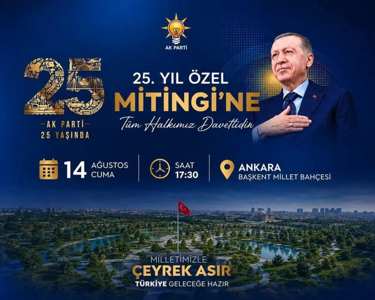 AK Parti Gümüşhane İl Başkanı Erdoğdu’dan 25. Yıl Mitingine davet