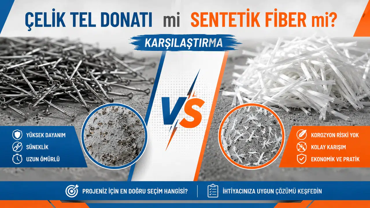 Çelik Tel Donatı mı Sentetik Fiber mi? Karşılaştırma