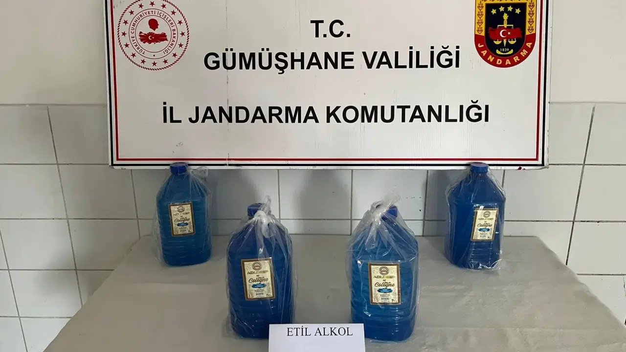 Kelkit’te Kargodan 20 Litre Kaçak Etil Alkol Çıktı