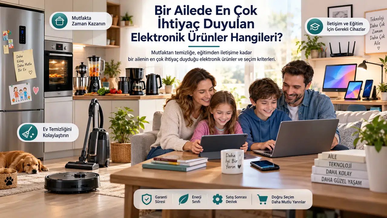 Bir Ailede En Çok İhtiyaç Duyulan Elektronik Ürünler Hangileri