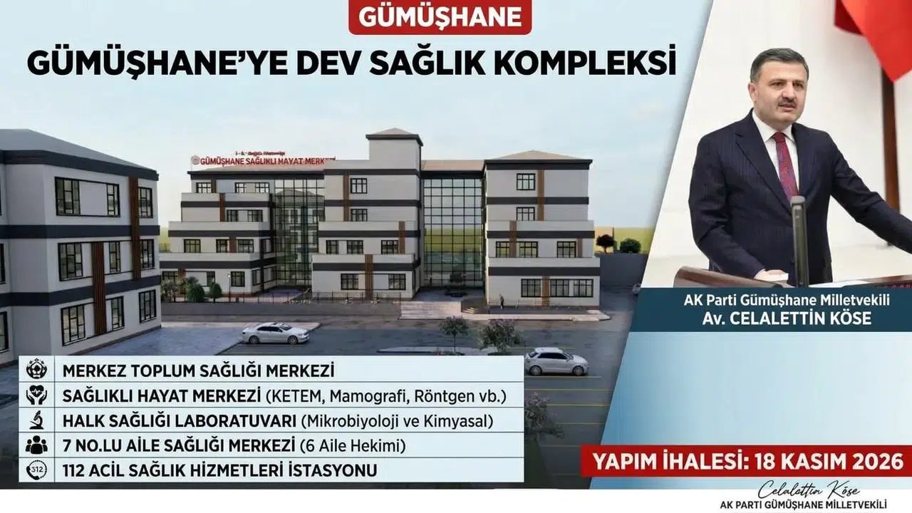 Gümüşhane’ye Dev Sağlık Kompleksi Kazandırılıyor