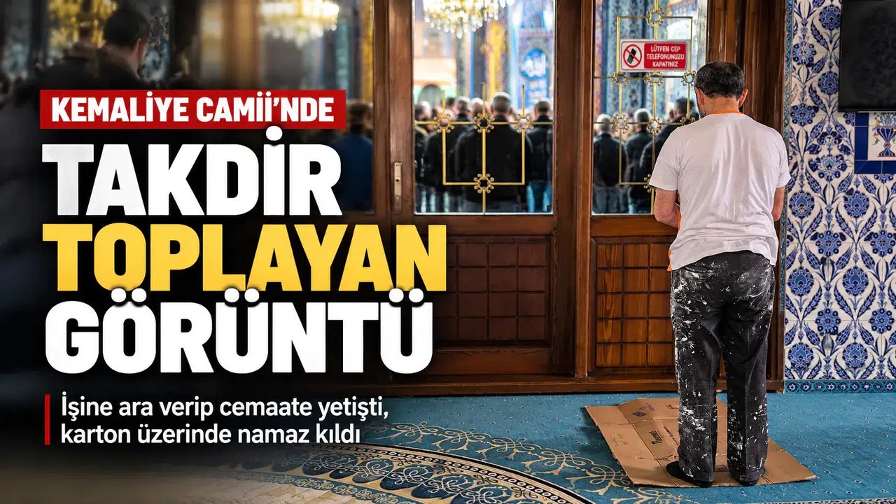 Kemaliye Camii’nde Takdir Toplayan Görüntü